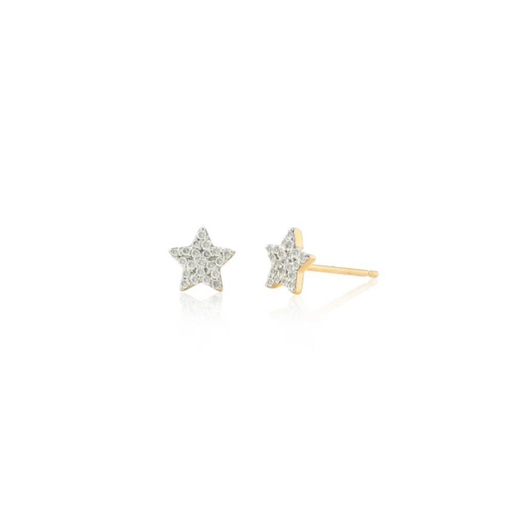 Rachel Reid EUC Diamond Star Stud Earrings - Picture 3 of 10